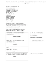 09-01364-Brl Doc 170 Filed 12/05/10 Entered 01/31/12 11:57:41 Main Document Pg 1 of 86