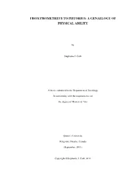 From Prometheus to Pistorius: a Genaelogy of Physical Ability