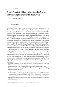 Lin Xiyuan and the Ming Recovery of the Four Dong1