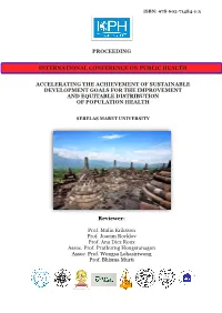 Proceeding Accelerating the Achievement of Sustainable Development Goals for the Improvement and Equitable Distribution Of