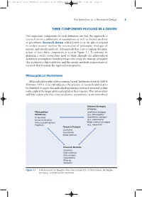 THREE COMPONENTS INVOLVED in a DESIGN Philosophical Worldviews