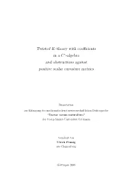 Twisted K-Theory with Coefficients in a C -Algebra and Obstructions Against