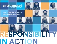 2020 Corporate Social Responsibility Report Table of Contents