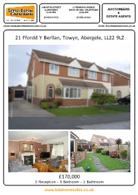 21 Ffordd Y Berllan, Towyn, Abergele, LL22 9LZ £170,000