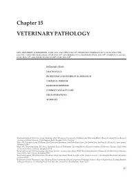 Chapter 15 VETERINARY PATHOLOGY