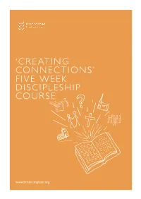 'Creating Connections' Five Week Discipleship Course