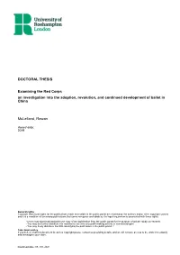 DOCTORAL THESIS Examining the Red Corps an Investigation Into The