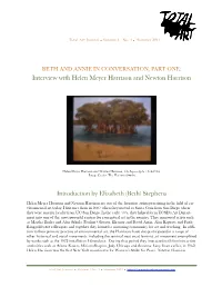 Interview with Helen Meyer Harrison and Newton Harrison