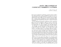 Susto: the Context of Community Morbidity Patterns