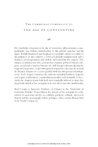 The Cambridge Companion to Age of Constantine.Pdf