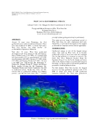 West Java Geothermal Update