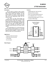ELM325 J1708 Interpreter