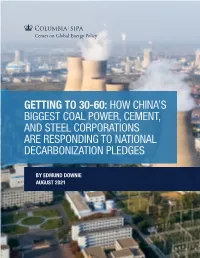 How China's Biggest Coal Power, Cement, and Steel