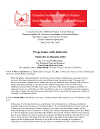 Programme with Abstracts