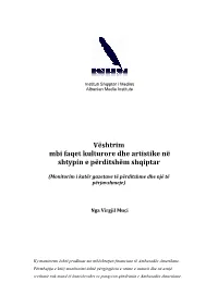 Vështrim Mbi Faqet Kulturore Dhe Artistike Në Shtypin E Përditshëm Shqiptar
