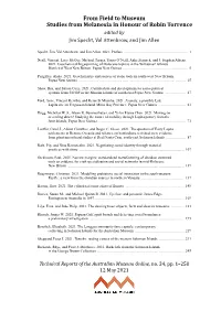 Geochemistry and Sources of Stone Tools in South-West New Britain, Papua New Guinea