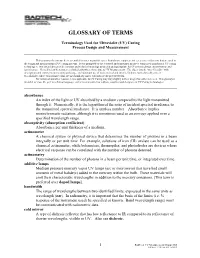 Glossary of Terms