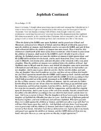 Jephthah Continued