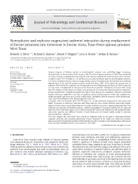 Nonexplosive and Explosive Magma/Wet-Sediment Interaction