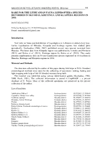 Checklist of Lithuanian Diptera