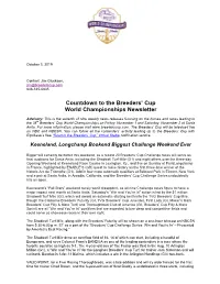 Countdown to the BCWC Newsletter #7