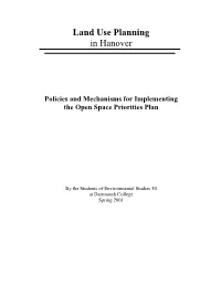 Land Use Planning in Hanover