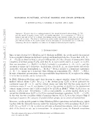 [Math.AT] 3 Oct 2005 Enapwru Ehiu Nagbactplg N Oooia Alge Acyc Homological the and [EM1], Topology in Algebraic in Maclane Technique S
