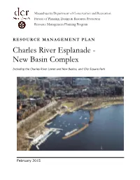 Charles River Esplanade - New Basin Complex