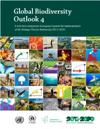 Global Biodiversity Outlook  a Mid-Term Assessment of Progress Towards the Implementation of the Strategic Plan for Biodiversity 2011-2020