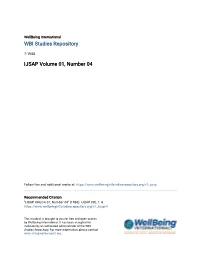 IJSAP Volume 01, Number 04
