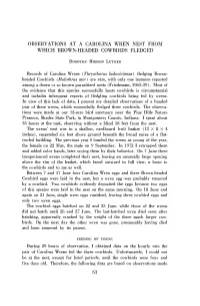 Observations at a Carolina Wren Nest from Which Brown-Headed Cowbirds Fledged