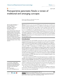 Postoperative Pancreatic Fistula: a Review of Traditional and Emerging Concepts