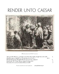 Render Unto Caesar