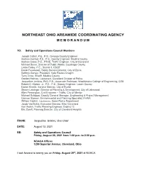 Safety and Operations Council Members