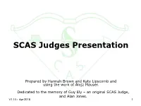 SCAS Judges Presentation
