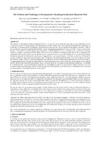 The Problem and Challenges to Development Lahendong Geothermal Education Park