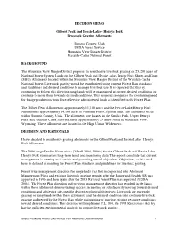 DECISION MEMO Gilbert Peak and Hessie Lake