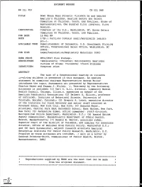 DOCUMENT RESUME ED 311 353 CG 021 968 TITLE Down