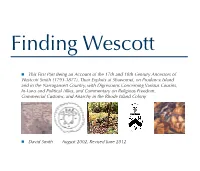 Finding Wescott 2.Indd