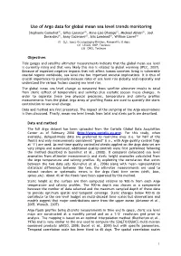 Use of Argo Data for Sea Level Monitoring