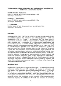 1 Indigenisation, Politics of Exclusion, and Problematics of Autochthony In