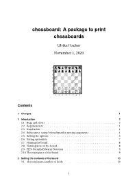 A Package to Print Chessboards