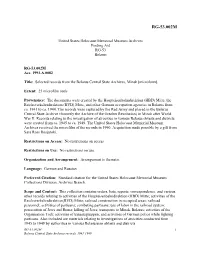 Finding Aid RG-53 Belarus