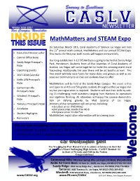 Mathmatters and STEAM Expo