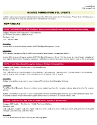 Mcafee Foundstone Fsl Update