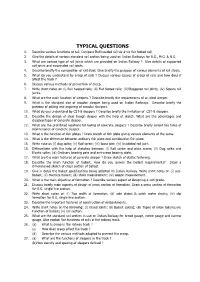 Typical Questions 1