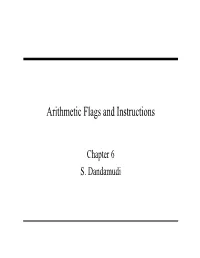 Arithmetic Flags and Instructions