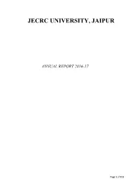 Jecrc University, Jaipur
