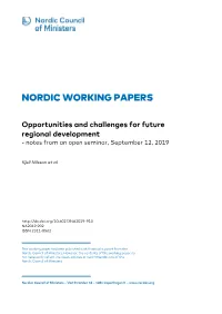 Nordic Working Papers