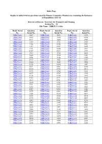 Replies to Initial Written Questions Raised by Finance Committee Members in Examining the Estimates of Expenditure 2013-14